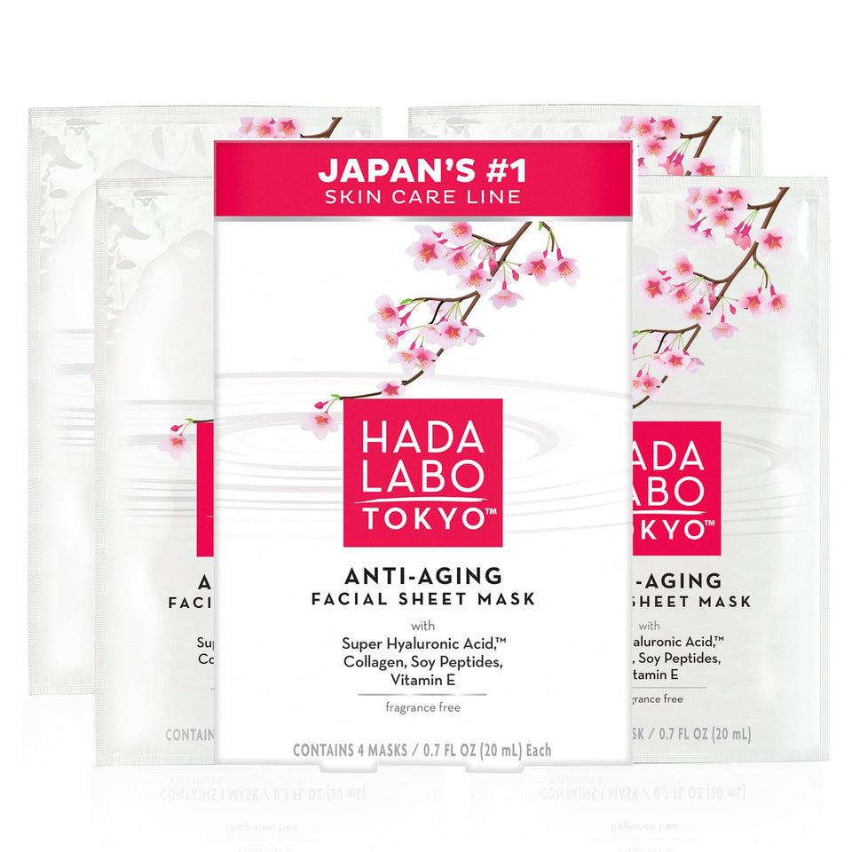 Hada Labo Tokyo front packaging showing single-use mask benefits