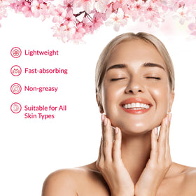 Hada Labo Tokyo ingredient collage featuring hyaluronic acid, collagen, and honeysuckle