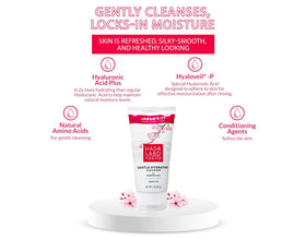 Hada Labo Tokyo lather on hands showing soft, hydrating foam