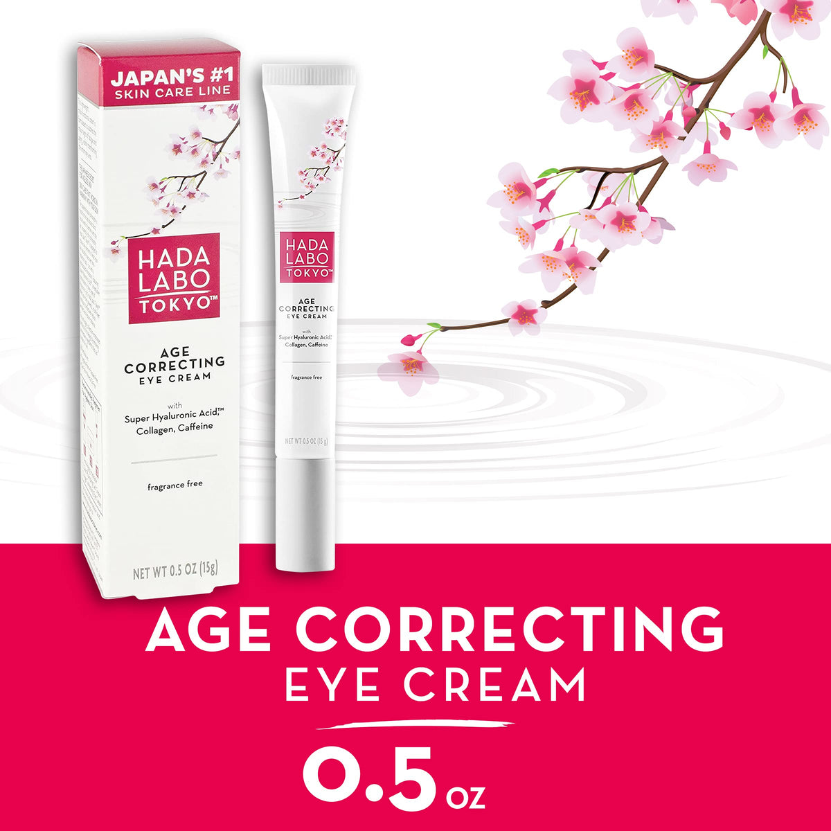 Hada Labo Tokyo open jar texture displays lightweight cream hydration