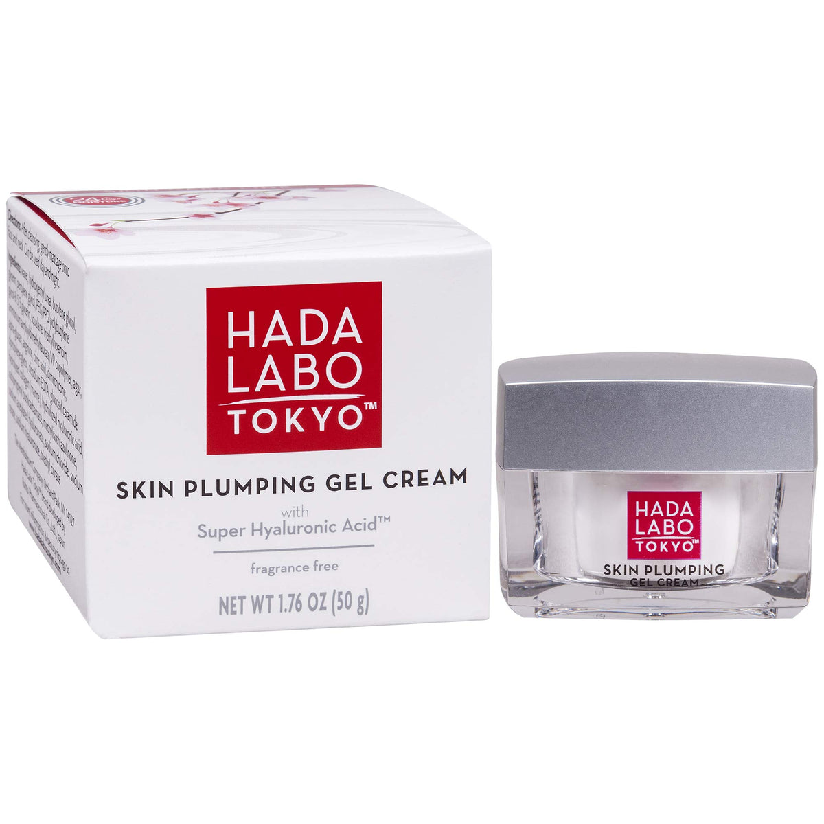Hada Labo Tokyo front packaging showing jar and product benefit of hydration