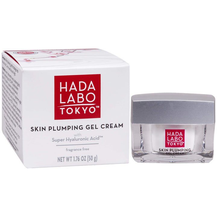 Hada Labo Tokyo front packaging showing jar and product benefit of hydration