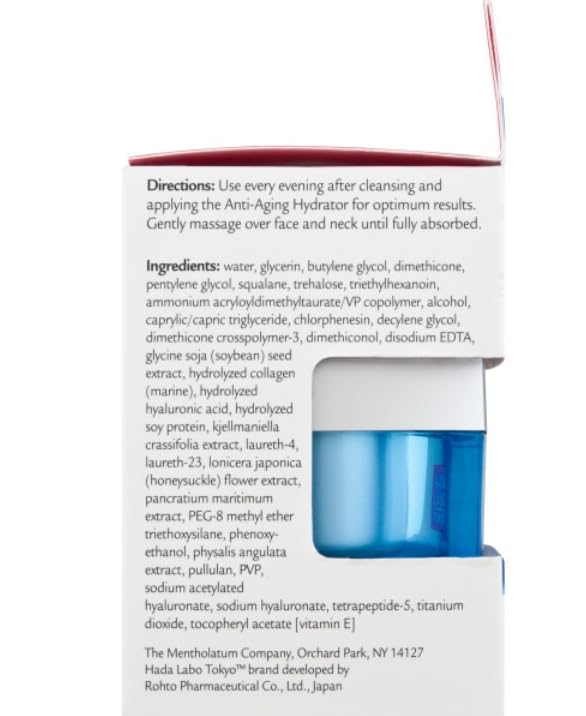 Hada Labo Tokyo jar held in hand showing 1.76 oz size for on-the-go use and convenience