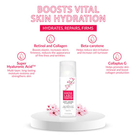 Hada Labo Tokyo clear serum texture close-up highlighting lightweight hydration