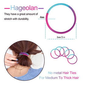 Hageolan close-up of a seamless elastic loop, preventing snags and hair damage