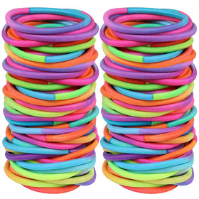 Hageolan front packaging showing 120 colorful no-damage hair ties, ideal for daily use