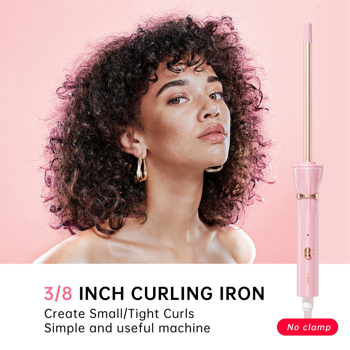 hahahope ceramic barrel closeup highlighting even heat for smooth curls