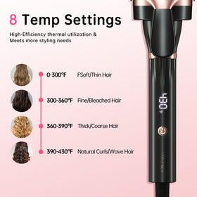 hahahope heat-resistant glove and anti-scald tip for safer styling