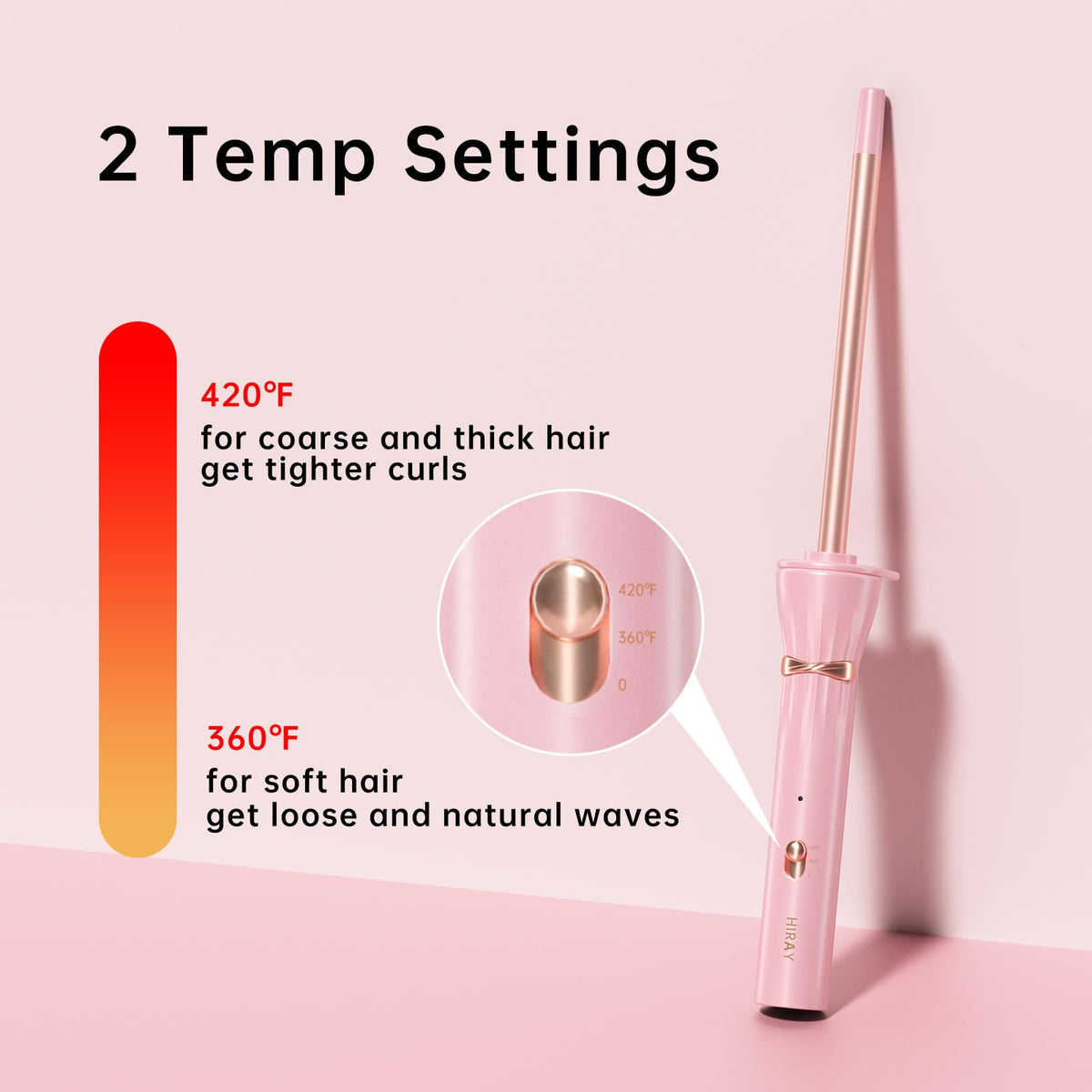 hahahope extra-long 2.5m cord and plug providing flexible styling reach