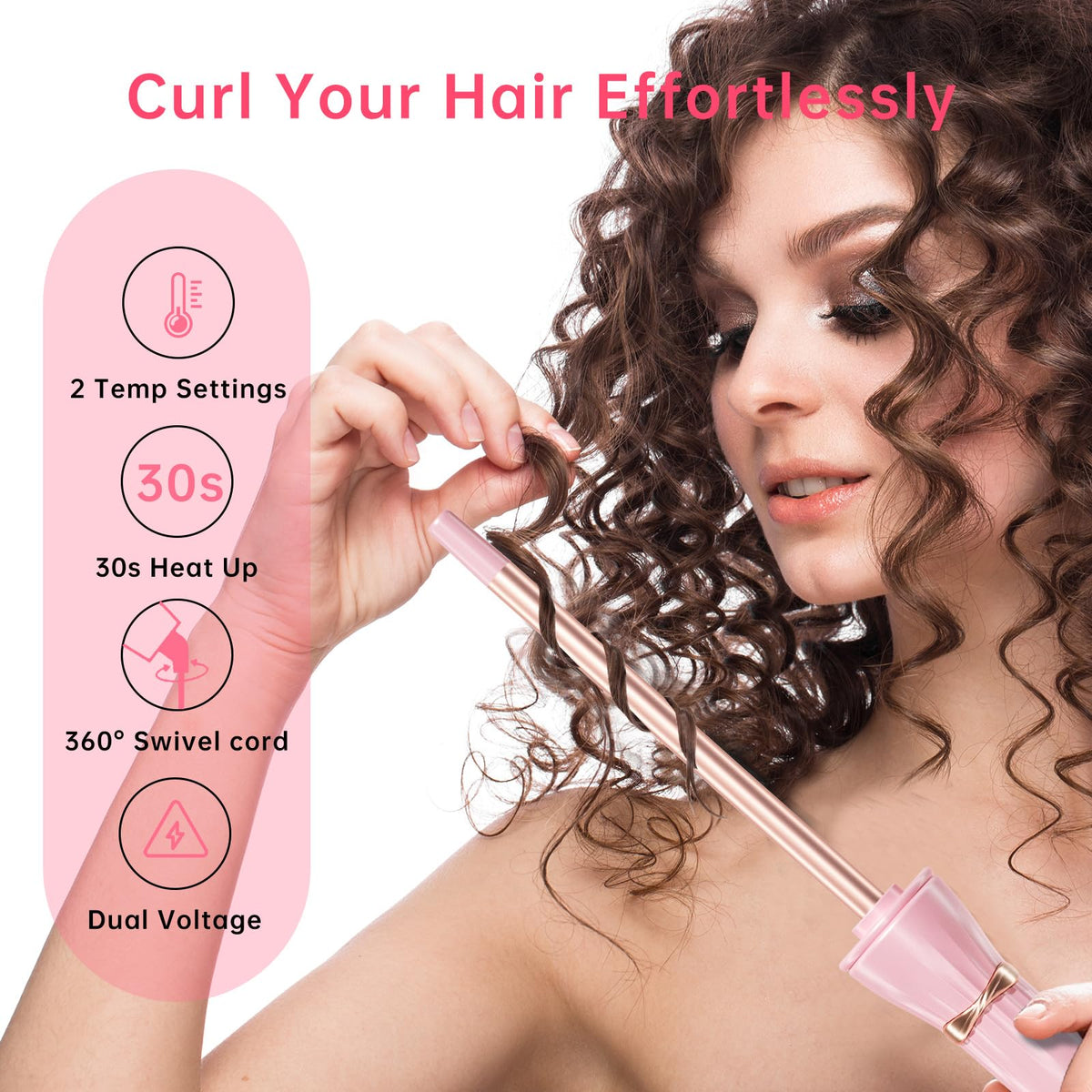 hahahope 360-degree swivel cord detail preventing tangles while styling