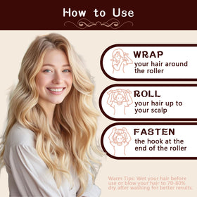 HAIOLORPRO curling rod in use on pillow showing comfortable overnight styling for heatless curls