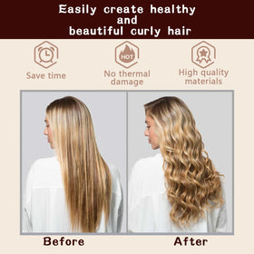 HAIOLORPRO satin square paired with a rod demonstrating friction-reducing setup for shinier curls