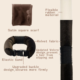 HAIOLORPRO velvet fabric texture close-up protecting hair and reducing friction for smoother curls