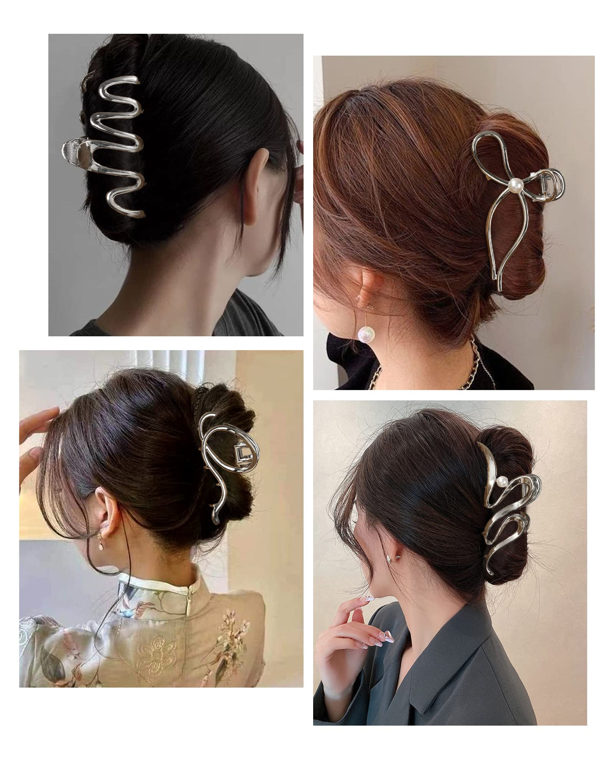 haimeikang four different clip sizes displayed showing styling versatility