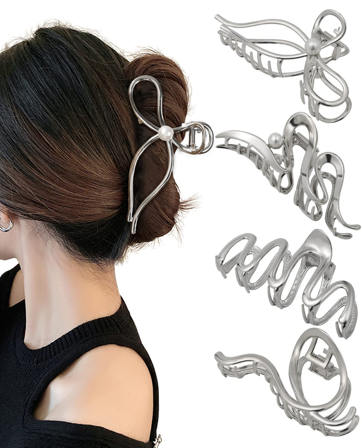 haimeikang front view silver metal clip showing elegant finish and secure hold