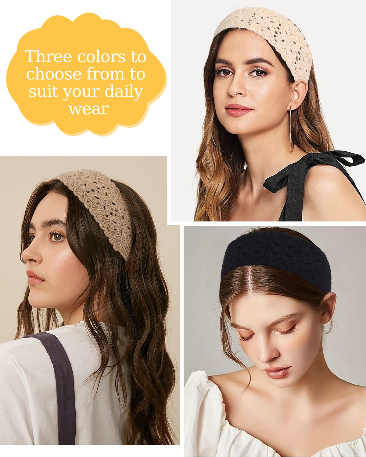 HAIMEIKANG woman wearing black headband in casual setting benefit: instant polished hairstyle