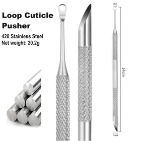 HaimiLiya close-up of beveled pusher end delivering precise cuticle control