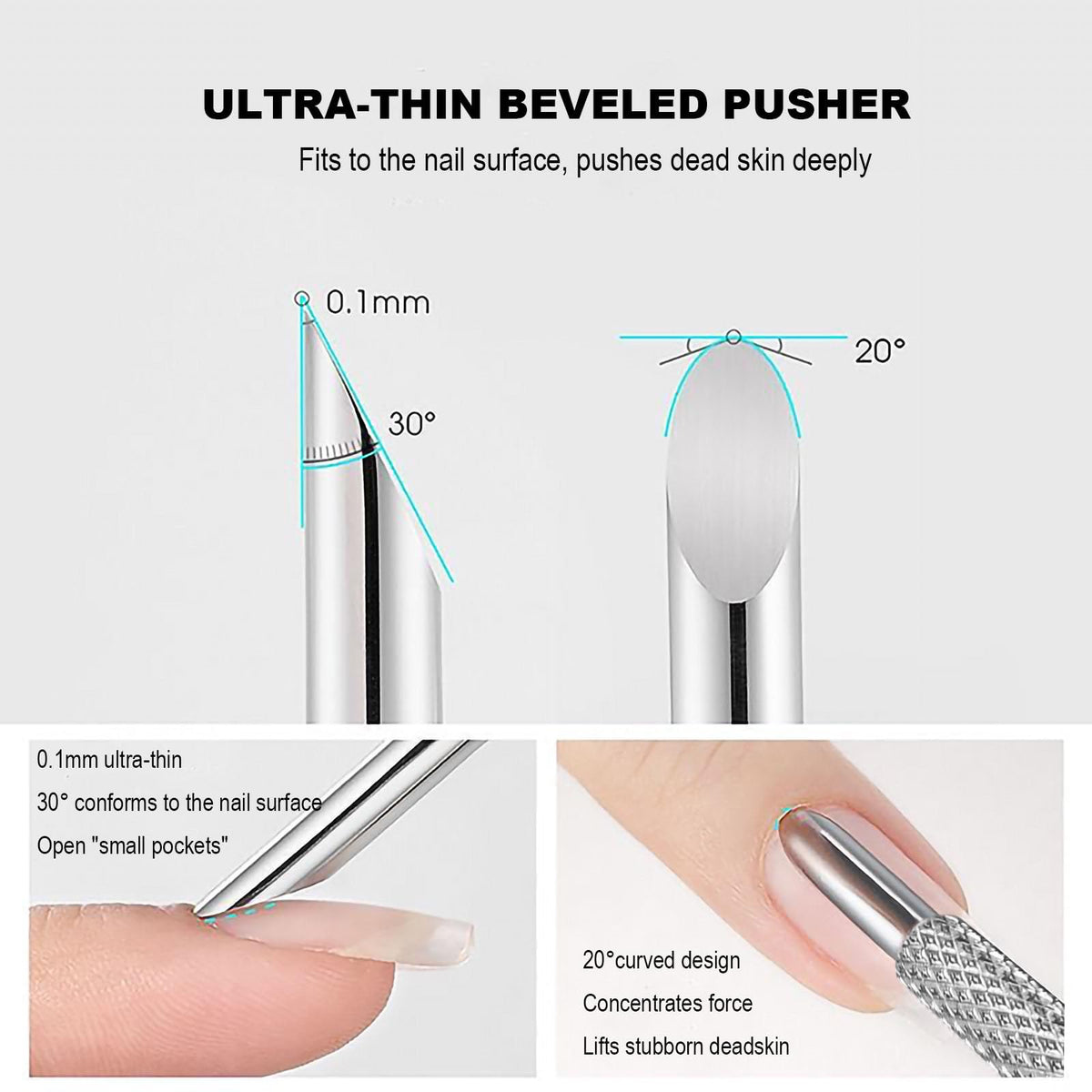 HaimiLiya textured anti-grip handle for steady manicure control and safety
