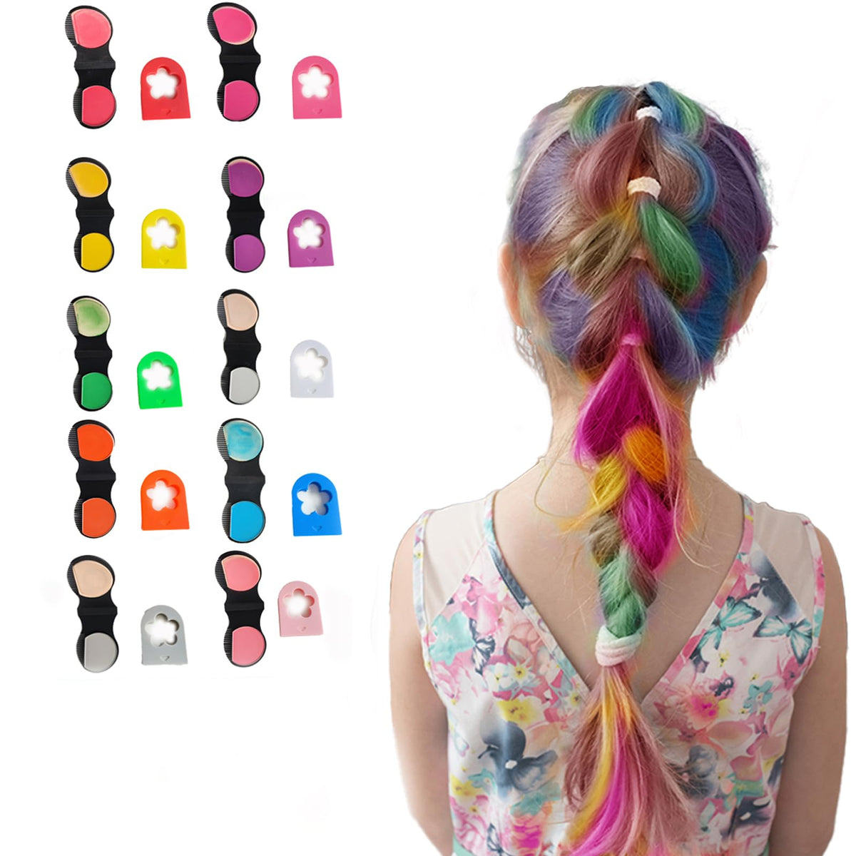 HAIOLORPRO front packaging showing ten colorful chalk sticks and product benefits