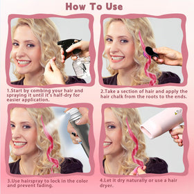 HAIOLORPRO visible textured color strokes on hair for bold highlights