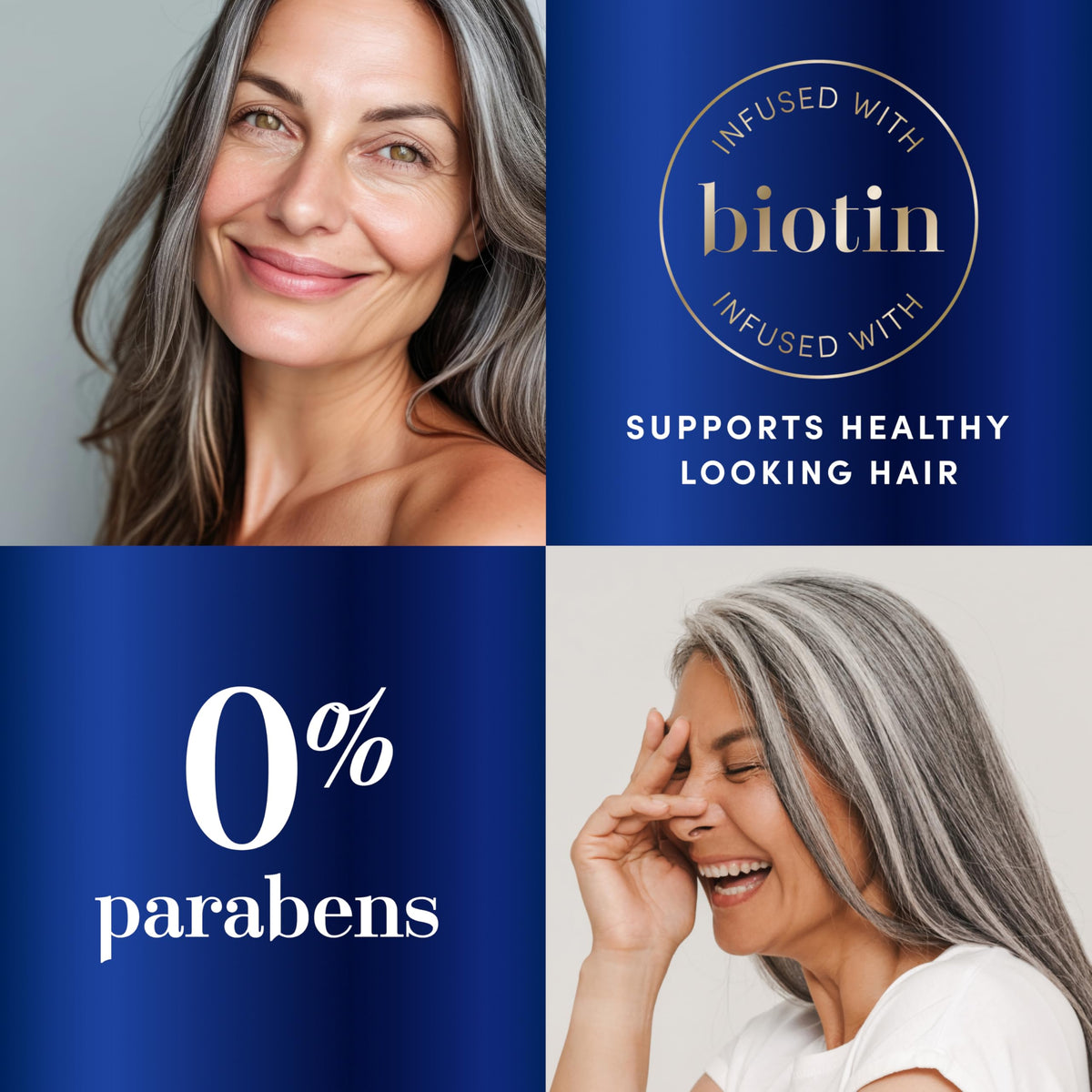 Hair Biology close label detail highlighting biotin and paraben-free benefit