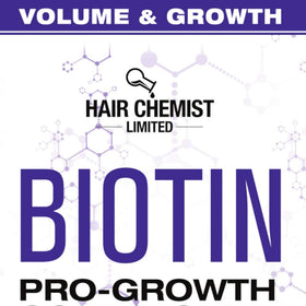 Hair Chemist back label close-up displaying ingredient list and usage directions for confident application