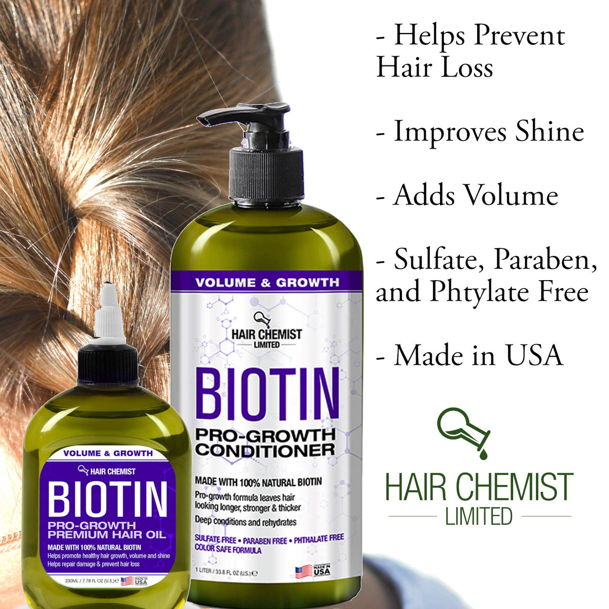 Hair Chemist applied during styling on long hair to smooth frizz and improve manageability