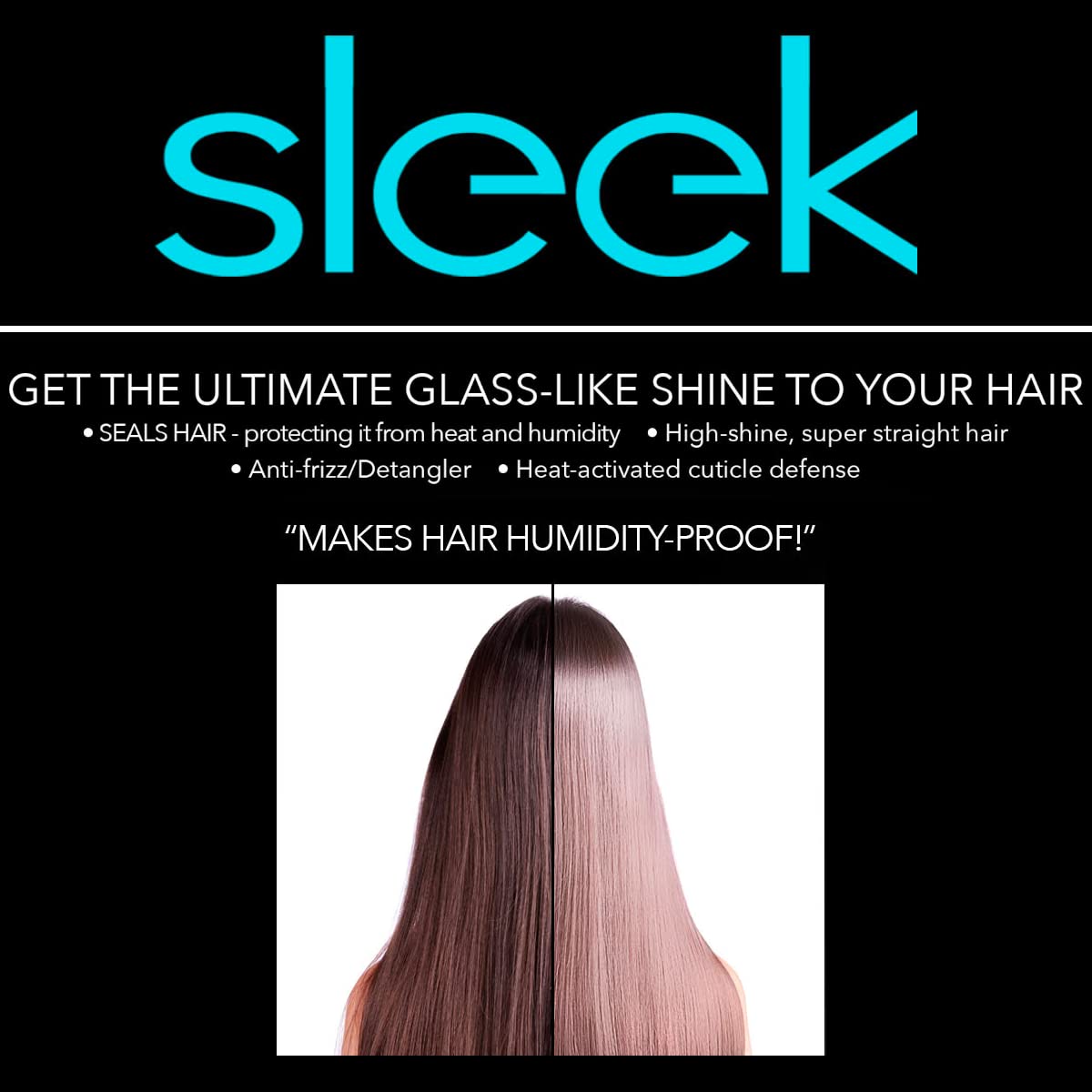 Hair Chemist spray in use on dry hair delivering humidity resistance and gloss