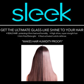 Hair Chemist spray in use on dry hair delivering humidity resistance and gloss