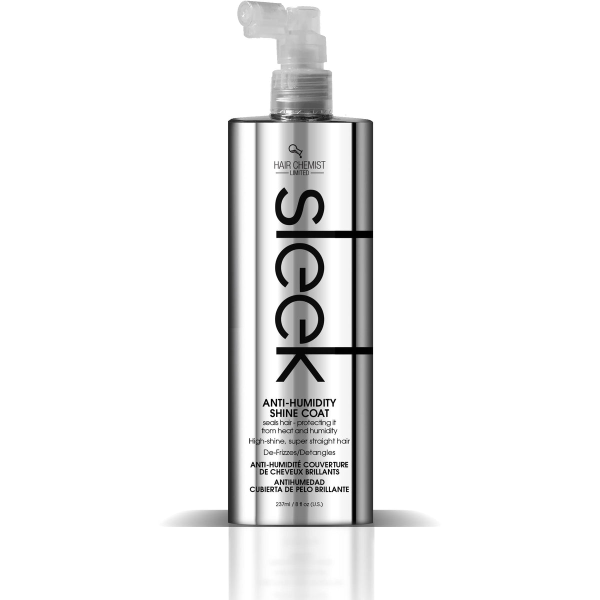 Hair Chemist spray nozzle close-up demonstrating easy application and precise mist