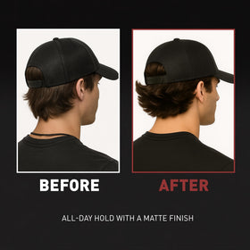 Hair Craft Co. CRVFT being warmed on fingertips for easy application and even hold