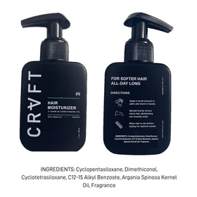 Hair Craft Co. styling use on curly hair showing defined, hydrated curls
