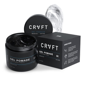 Hair Craft Co. CRVFT front jar showing sleek label and size, emphasizes professional look