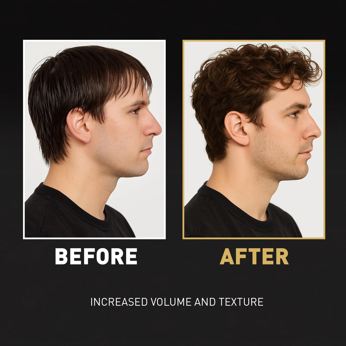 Hair Craft Co. misting onto hair strands highlighting added texture benefit