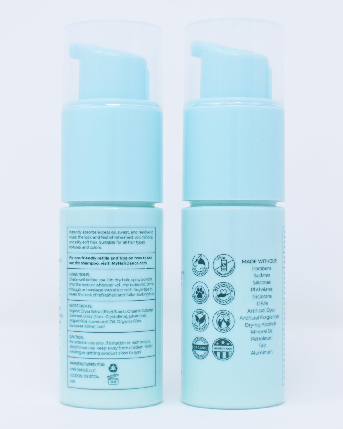 Hair Dance styled hair after use showing added volume and reduced shine benefit