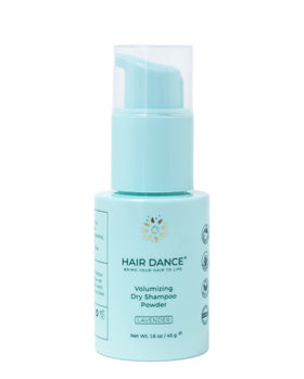 Hair Dance front jar packaging showing sustainable design and benefits