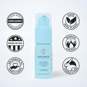 Hair Dance label and ingredient list highlighting natural clean formula benefit