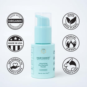 Hair Dance label detail listing natural ingredients and no benzene