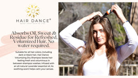 Hair Dance label close-up showing ingredients and clean-product certifications benefit