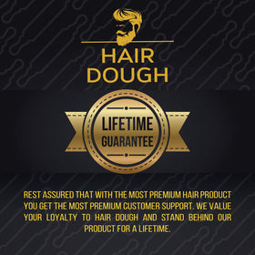 Hair Dough in a bathroom with brush for daily routine and reliable hold benefit