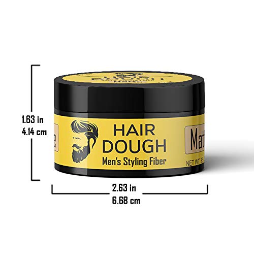 Hair Dough label detail listing water-based formula and ingredient benefits