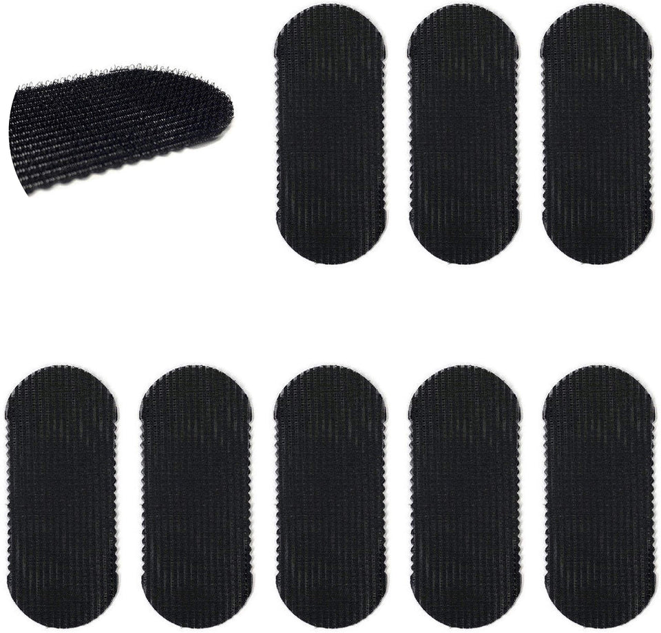 HAIR GRIPPERS front packaging showing eight black grips and clear branding for easy selection