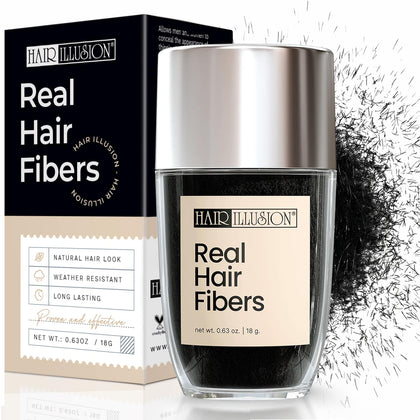 Hair Illusion front packaging showing jar and label for easy identification and confidence