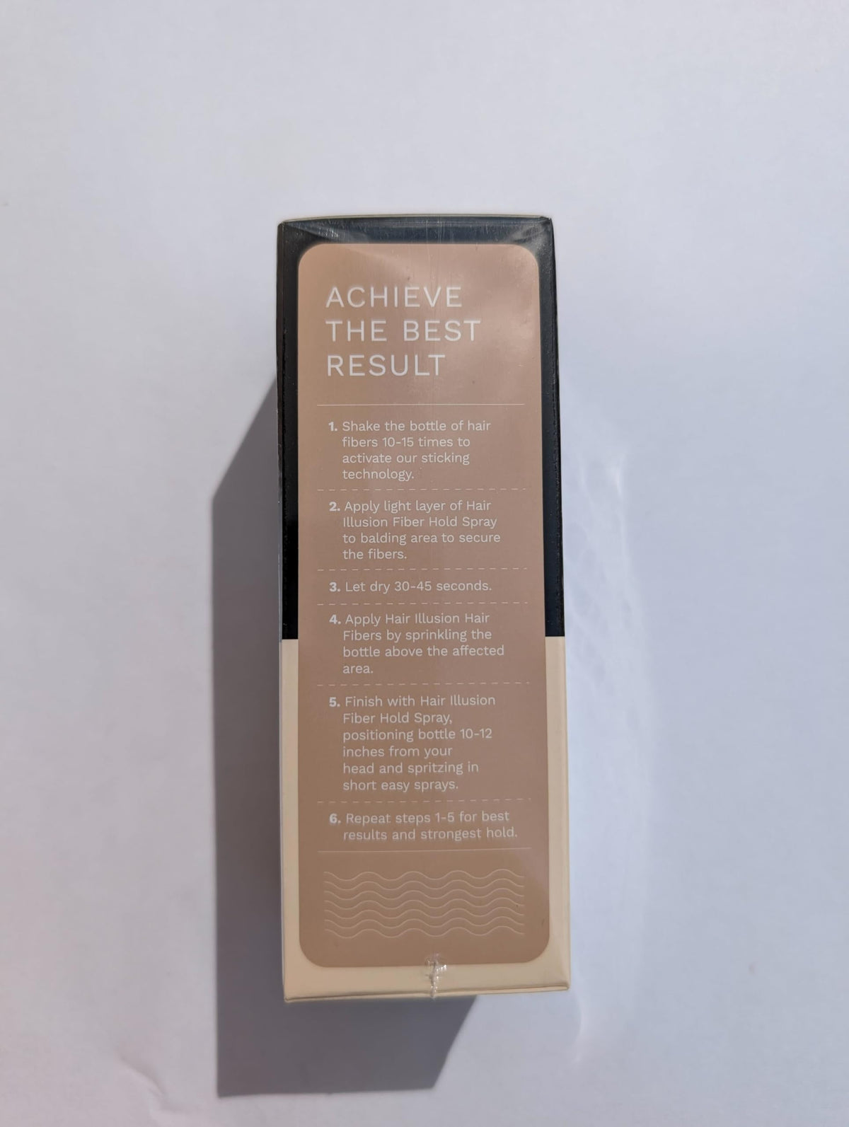 Covered hair at night with nightcap to prevent transfer when using Hair Illusion fibers