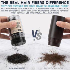 Hair Illusion paired with hold spray in use demonstrating longer-lasting, all-day wear