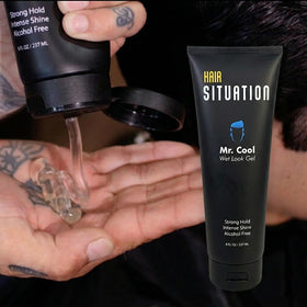 Hair Situation tube in hand showing 8 fl oz size and travel convenience
