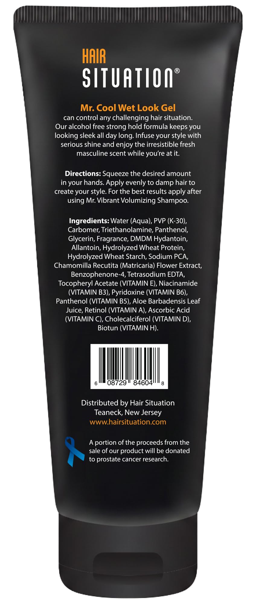 Hair Situation label close-up displaying vitamin complex and clean formula