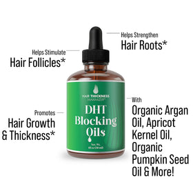 Hair Thickness Maximizer dropper dispensing serum for precise scalp dosing