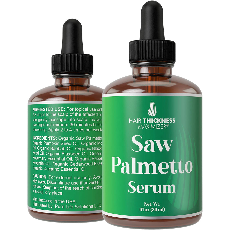 Hair Thickness Maximizer front bottle showing label and clean design for confidence