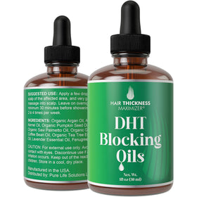 Hair Thickness Maximizer front packaging showing bottle and label benefits